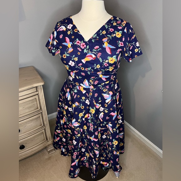 Collectif Maria Charming Dress Size UK 18 - Picture 2 of 4